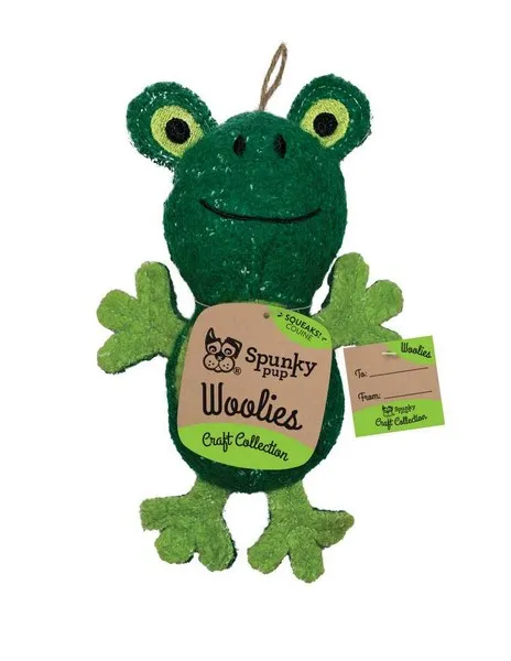 1ea Spunky Pup Mini Woolies Frog - Toys